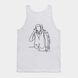 Outline typographic print / Call Me If You Get Lost - 157211316 Tank Top